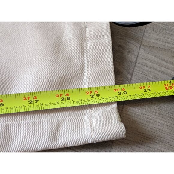 L.L.Bean Womens Wrinkle-Free Cotton Original Fit Pants Size 12 Regular Beige - Picture 5 of 8